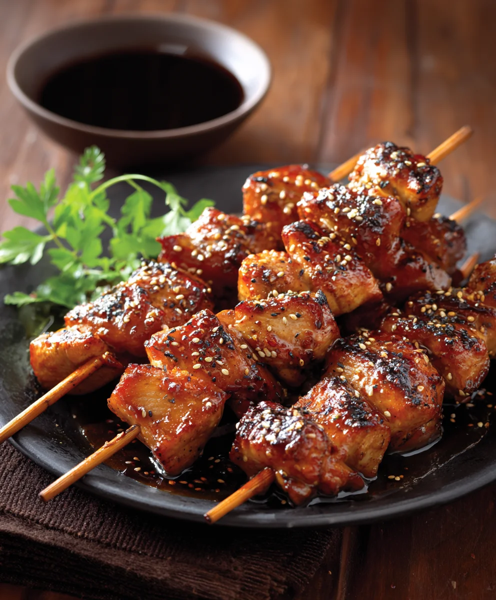 Easy Teriyaki Chicken Skewers-Grill Perfect
