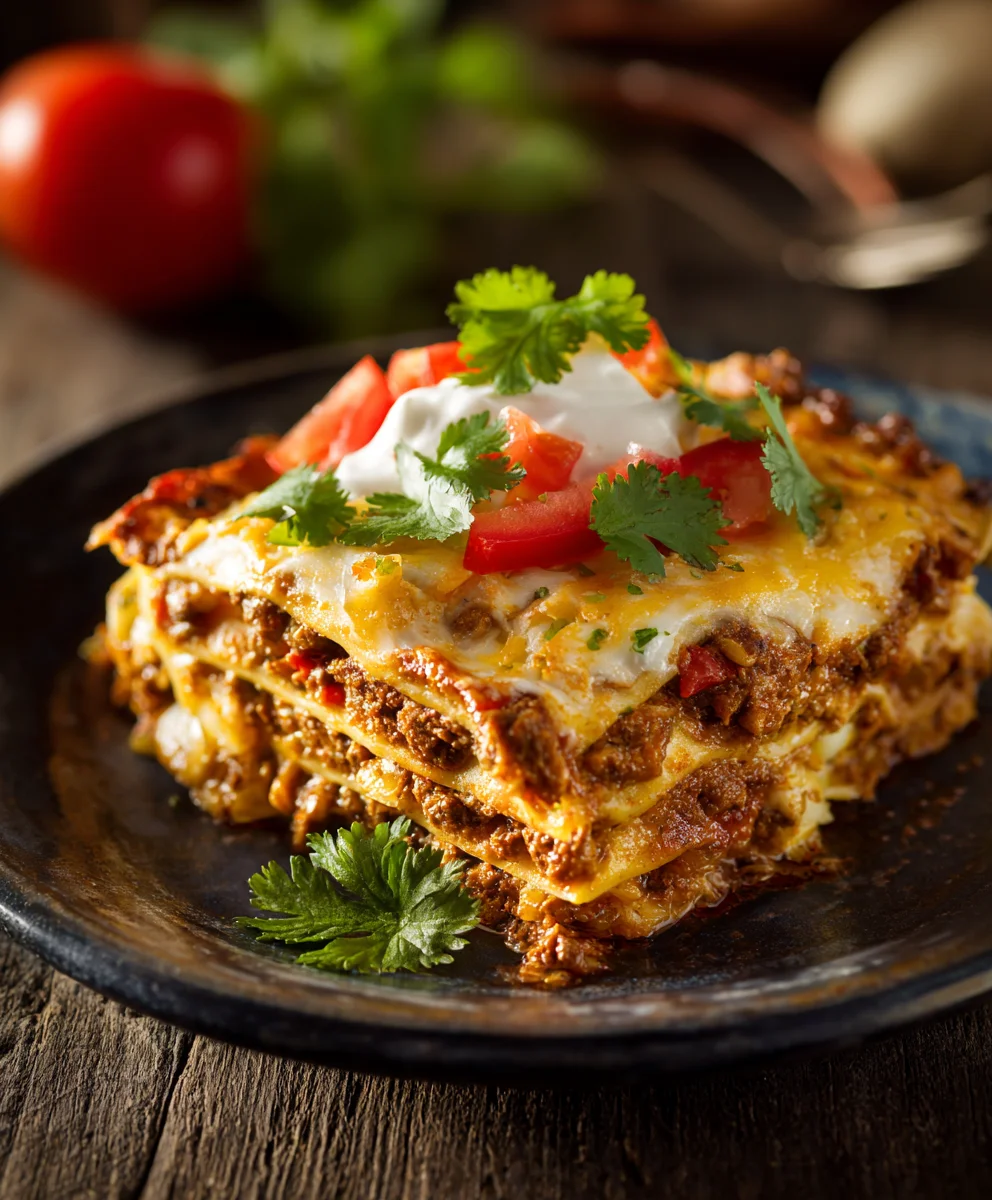 Easy Veggie Mexican Lasagna Recipe