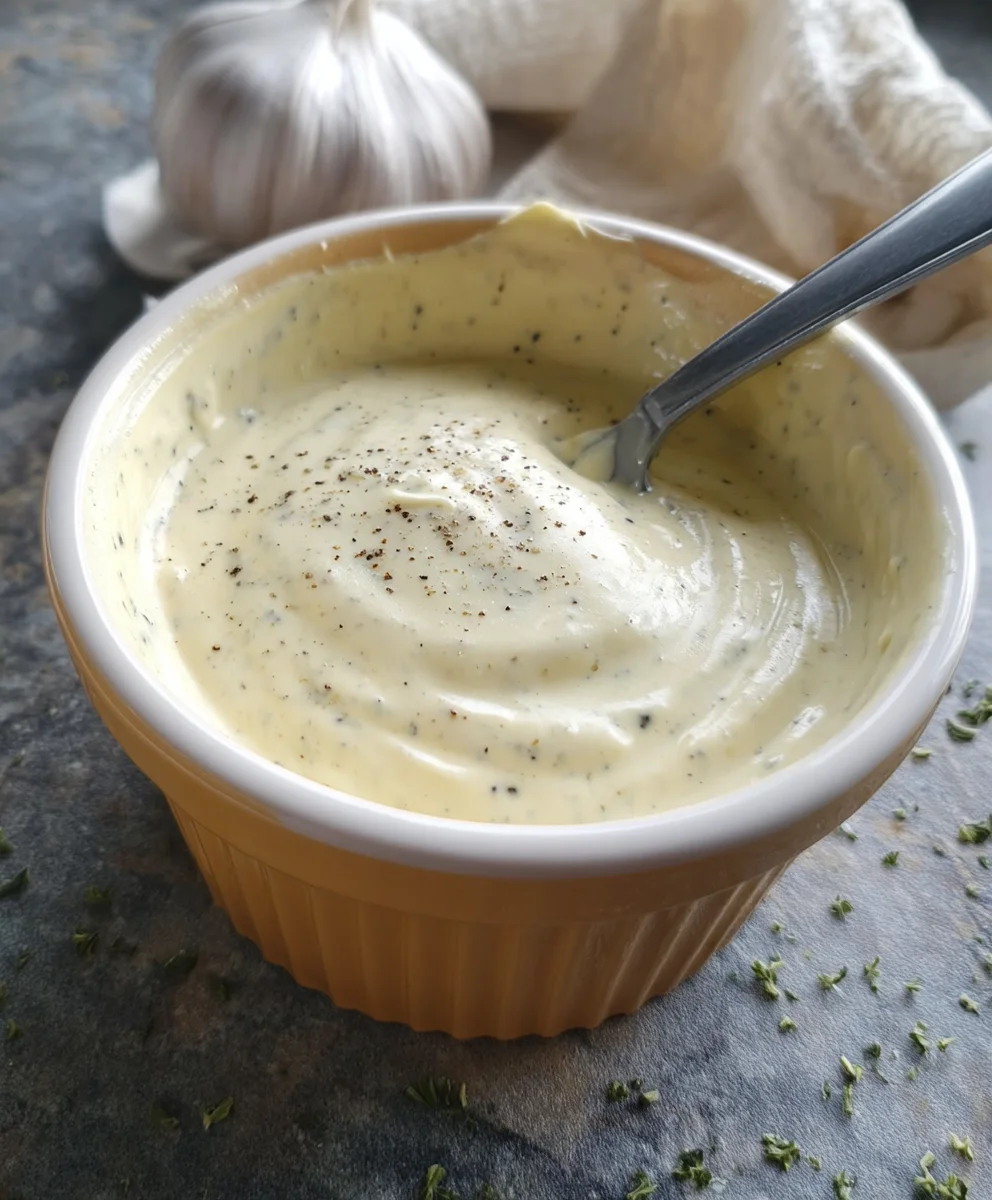 Easy Garlic Aioli Sauce- Creamy Dip Recipe
