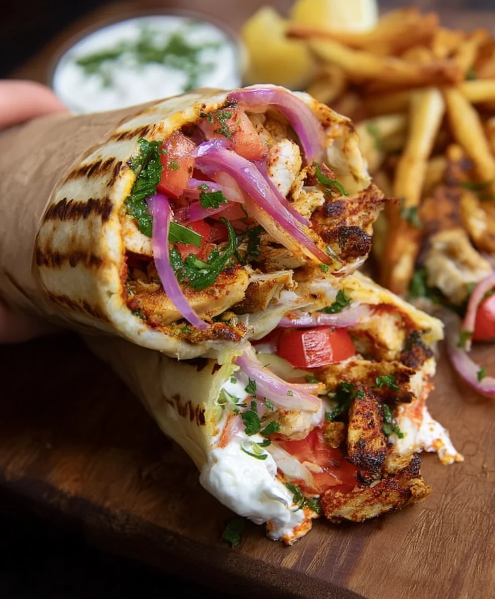 Easy Chicken Shawarma Wrap Recipe - Flavorful & Quick