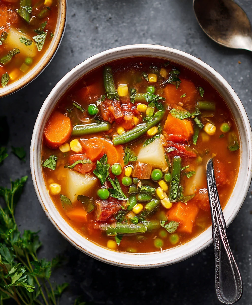 Easy Vegetable Soup- Quick & Healthy Recipe
