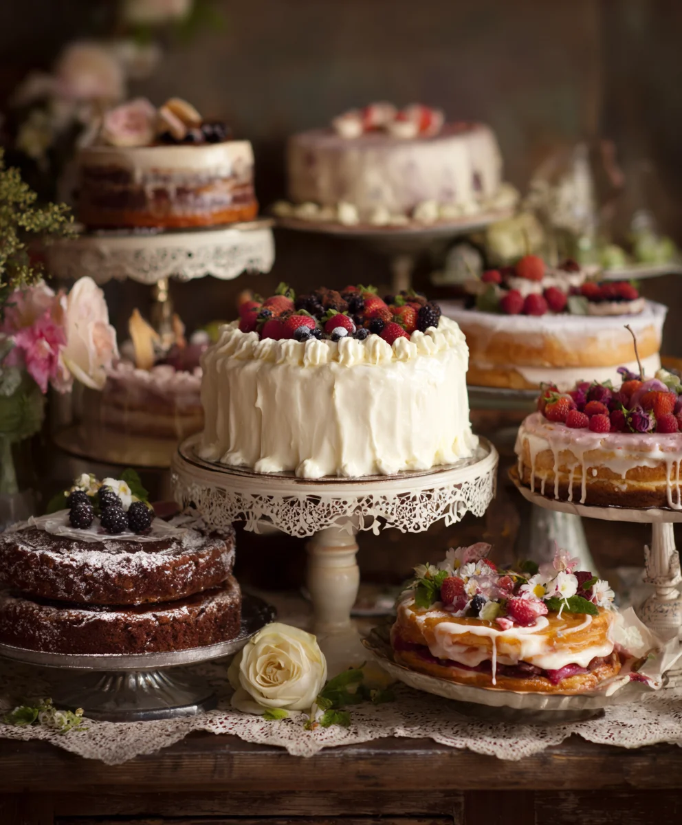 Vintage Wedding Dessert Table Ideas-Sweet-Elegant Creations
