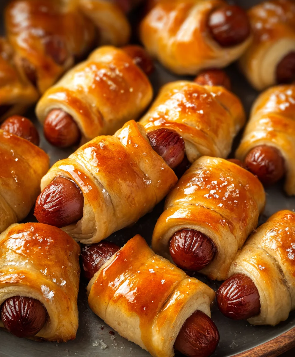 Glazed Beef-Links in Blankets Appetizer - Easy & Delicious