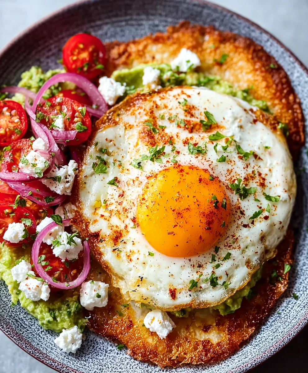 Crispy Feta Fried Eggs - Easy Savory Breakfast