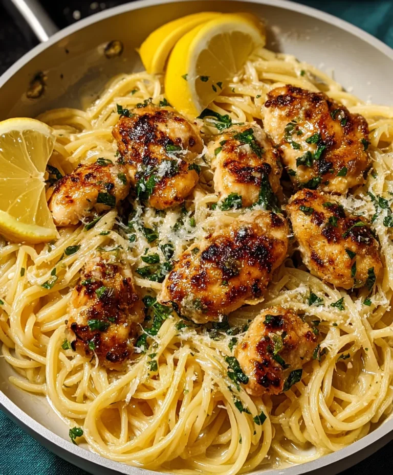 Lemon Garlic Butter Chicken Parmesan Linguine Recipe