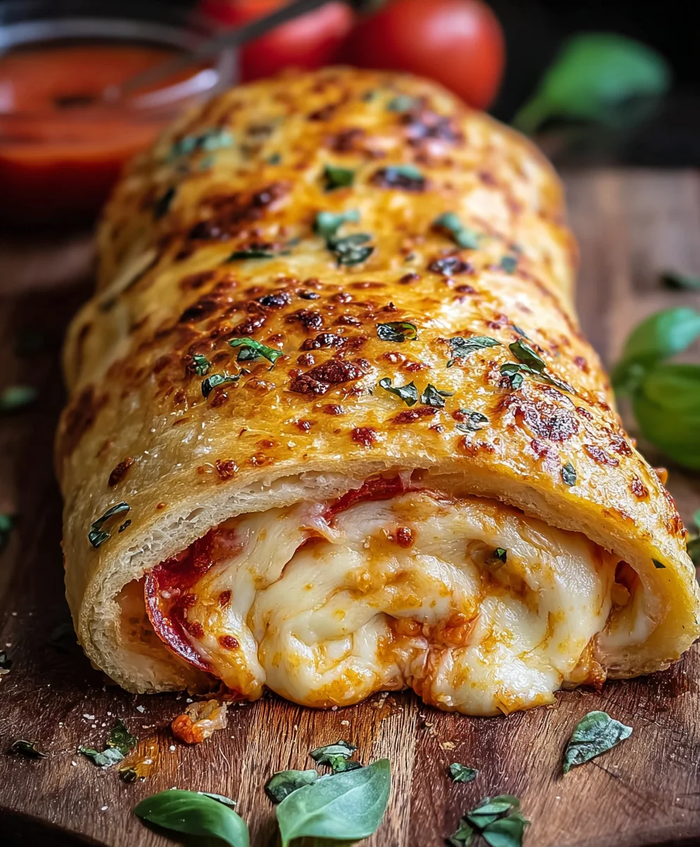 Classic Homemade Beef Stromboli - Easy Recipe