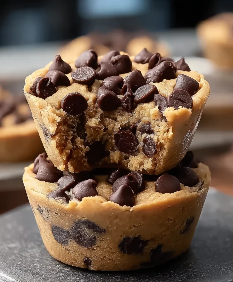 Peanut Butter Chocolate Chip Cookie Cups – Irresistible Treats