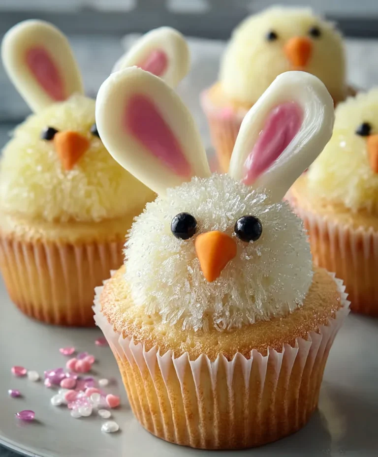 Easter Bunny Chick Cupcakes-Easy Festive Recipe