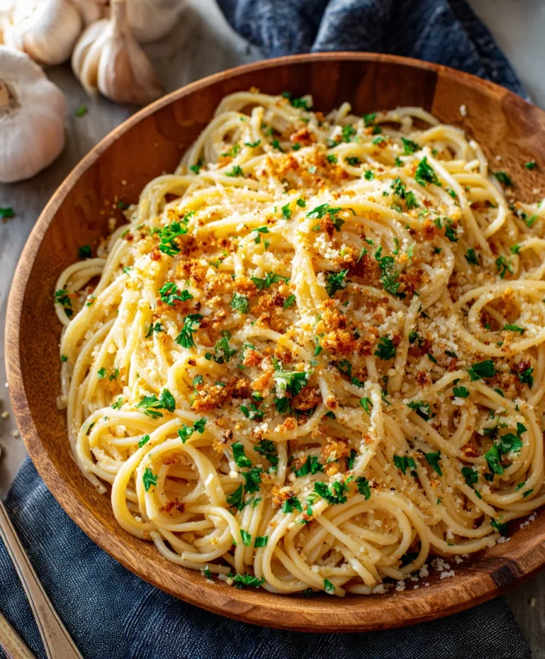 Cheesy Garlic Parmesan Spaghetti – Easy & Delicious