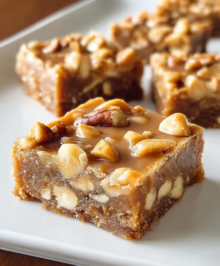 Gooey Butterscotch Nut Bars Recipe-Easy & Delicious