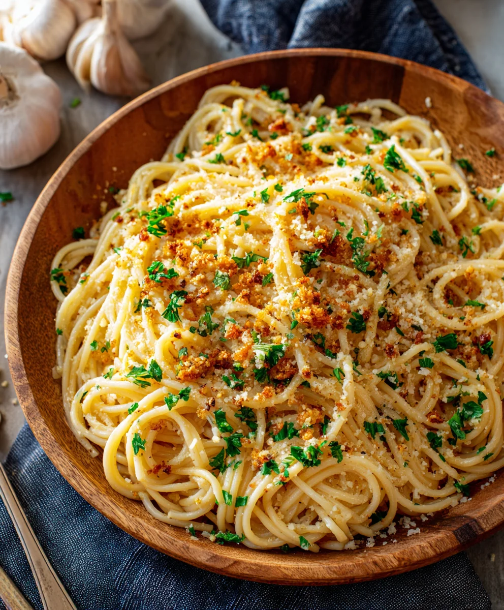 Cheesy Garlic Parmesan Spaghetti - Easy & Delicious