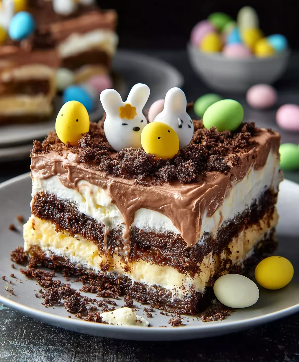 Decadent Easter Chocolate Lasagna Recipe-No-Bake Treat
