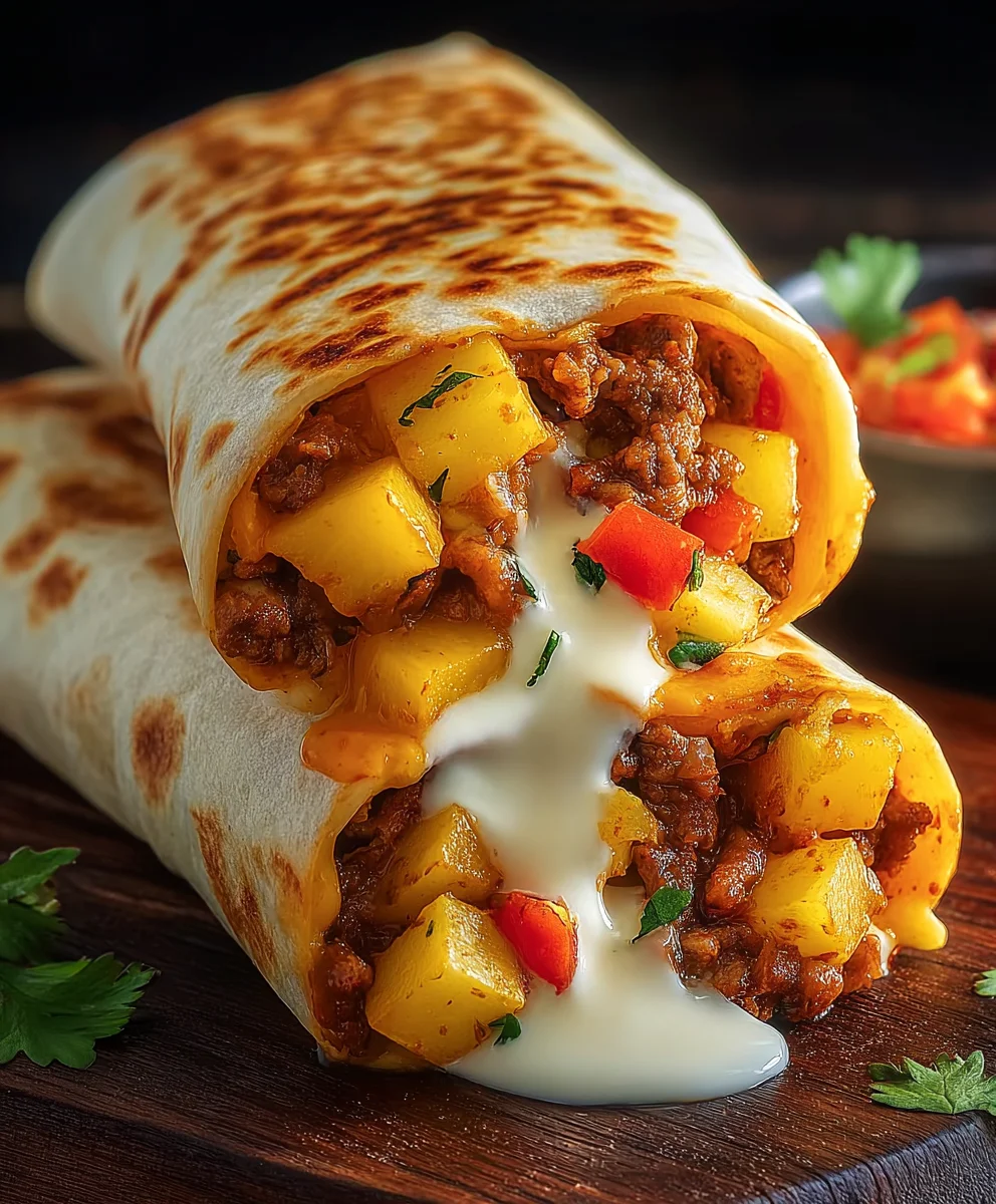 Easy Cheesy Potato Burritos-Quick Weeknight Meal