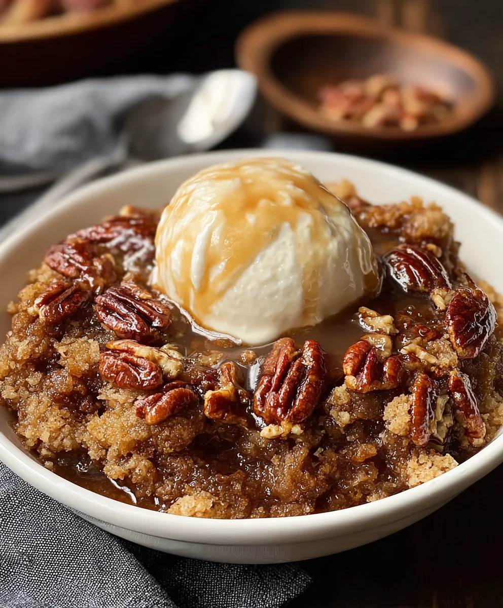 Easy Pecan Pie Cobbler - Decadent Dessert Recipe