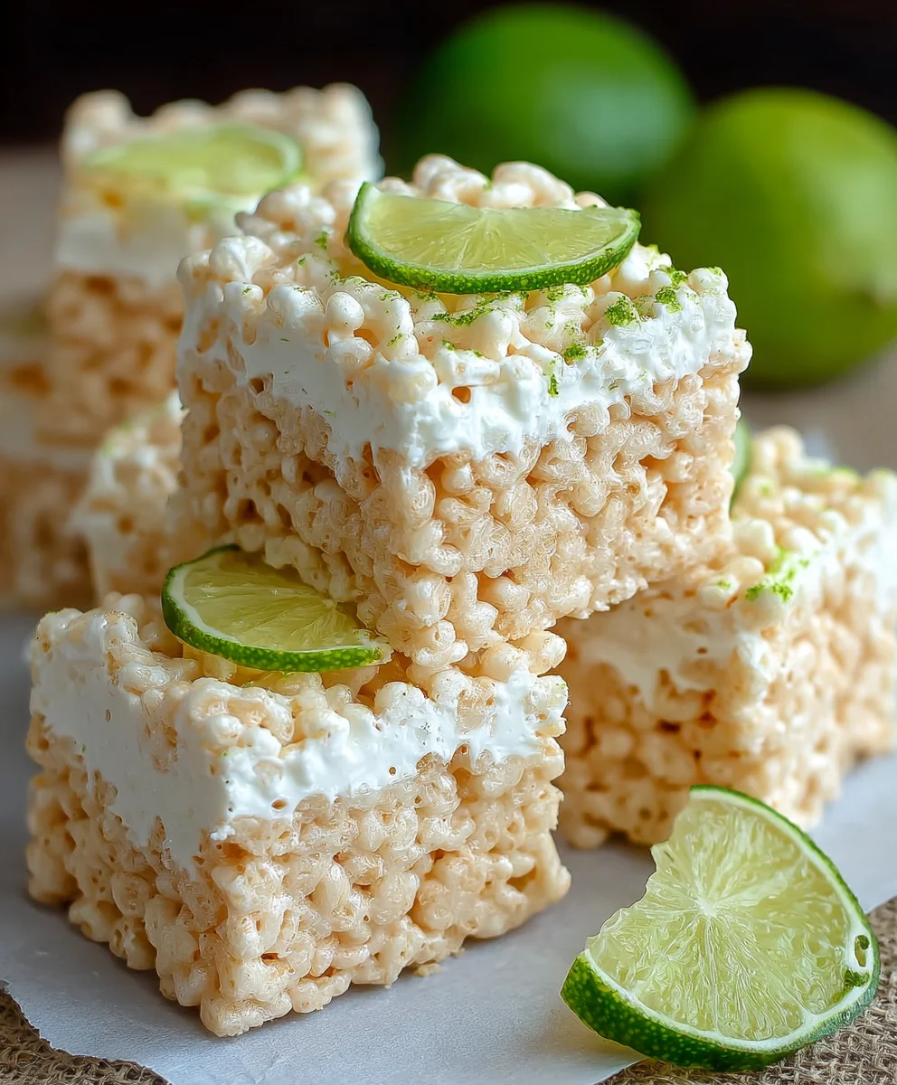 Key Lime Pie Rice Treats-Sweet & Zesty Delight