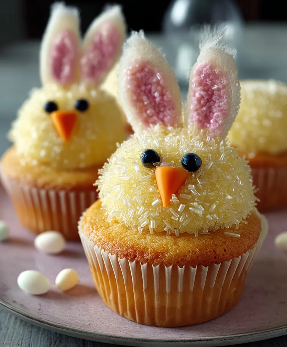 Easter Bunny Chick Cupcakes-Easy Festive Recipe