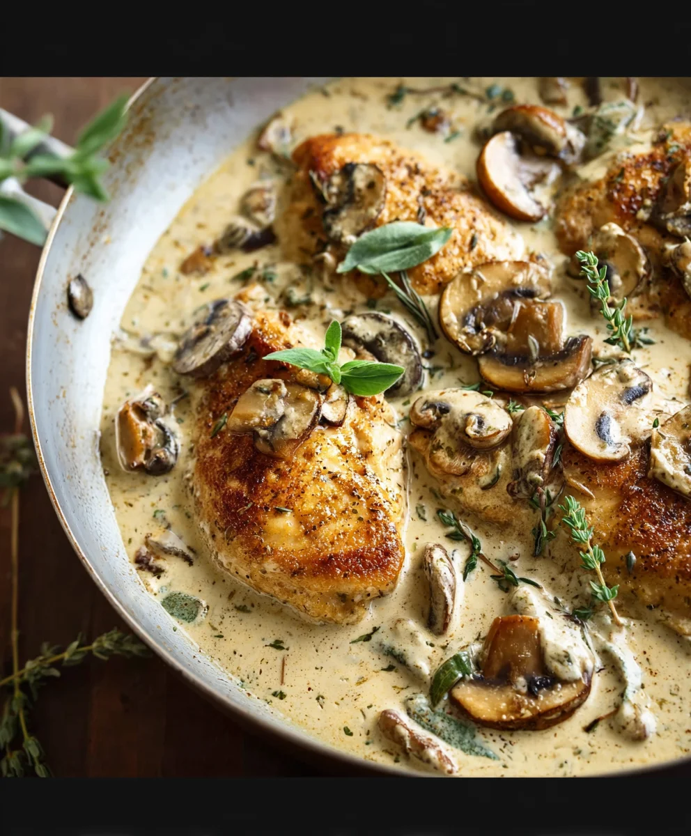 Creamy Mushroom Chicken - Easy & Delicious Dinner