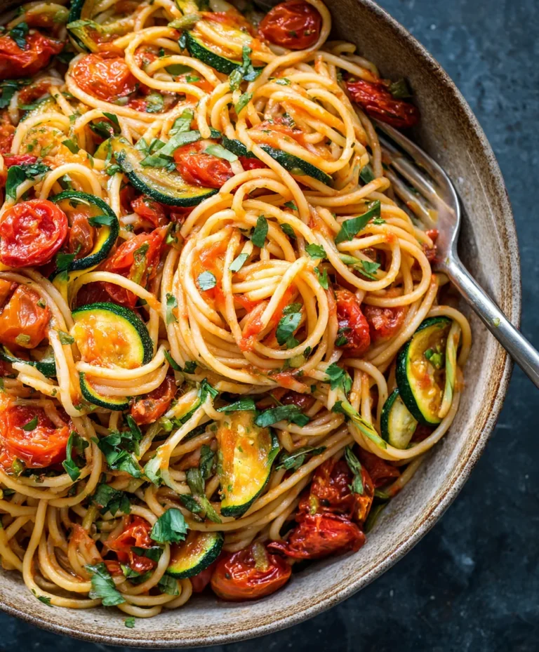 Healthy Tomato Zucchini Pasta – Quick & Easy Meal