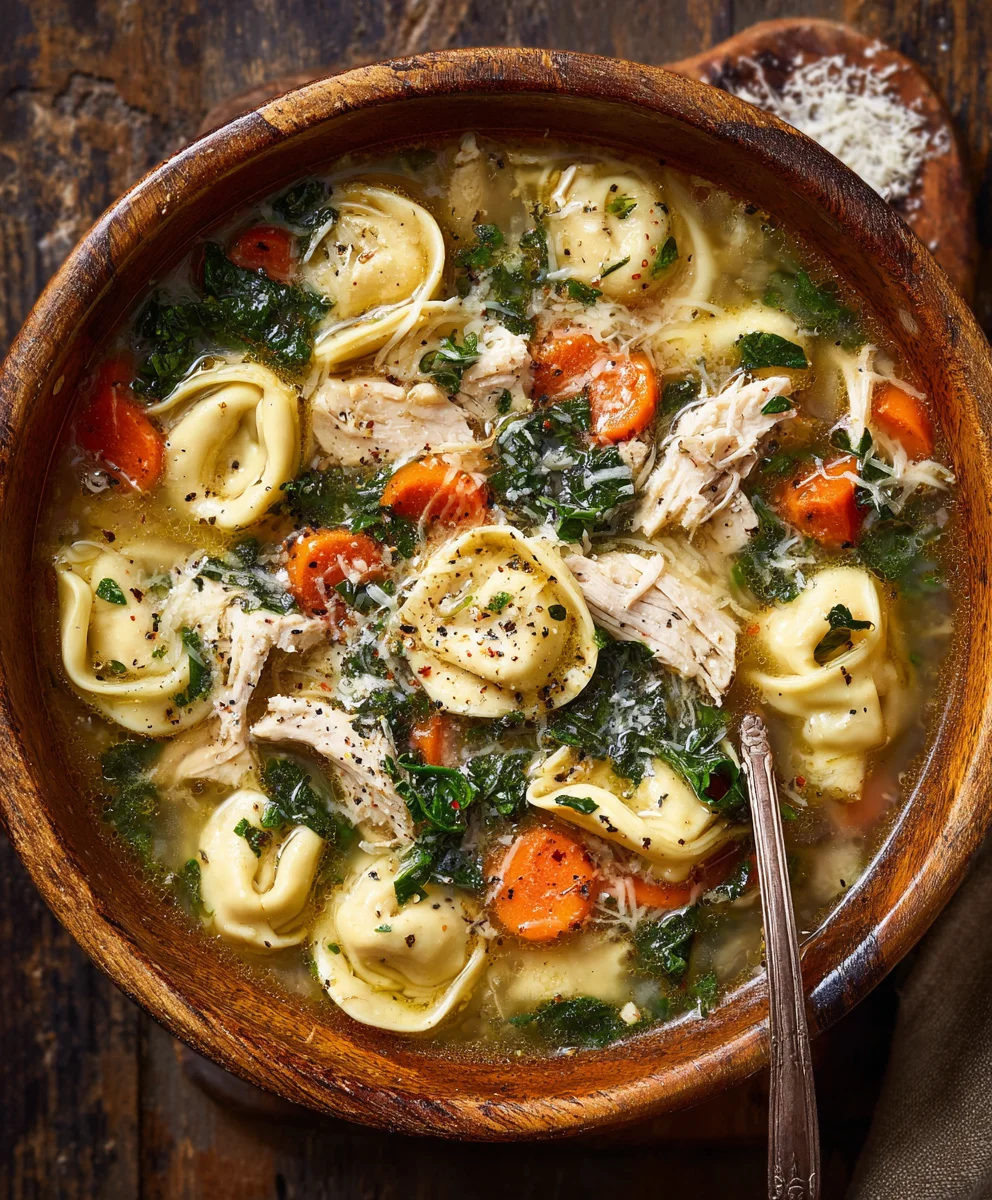 Easy Chicken Tortellini Soup - Quick Weeknight Meal