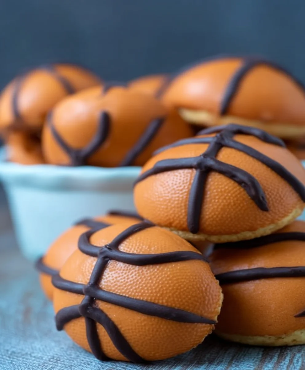 Slam Dunk Basketball Cookies-Easy March Madness Recipe