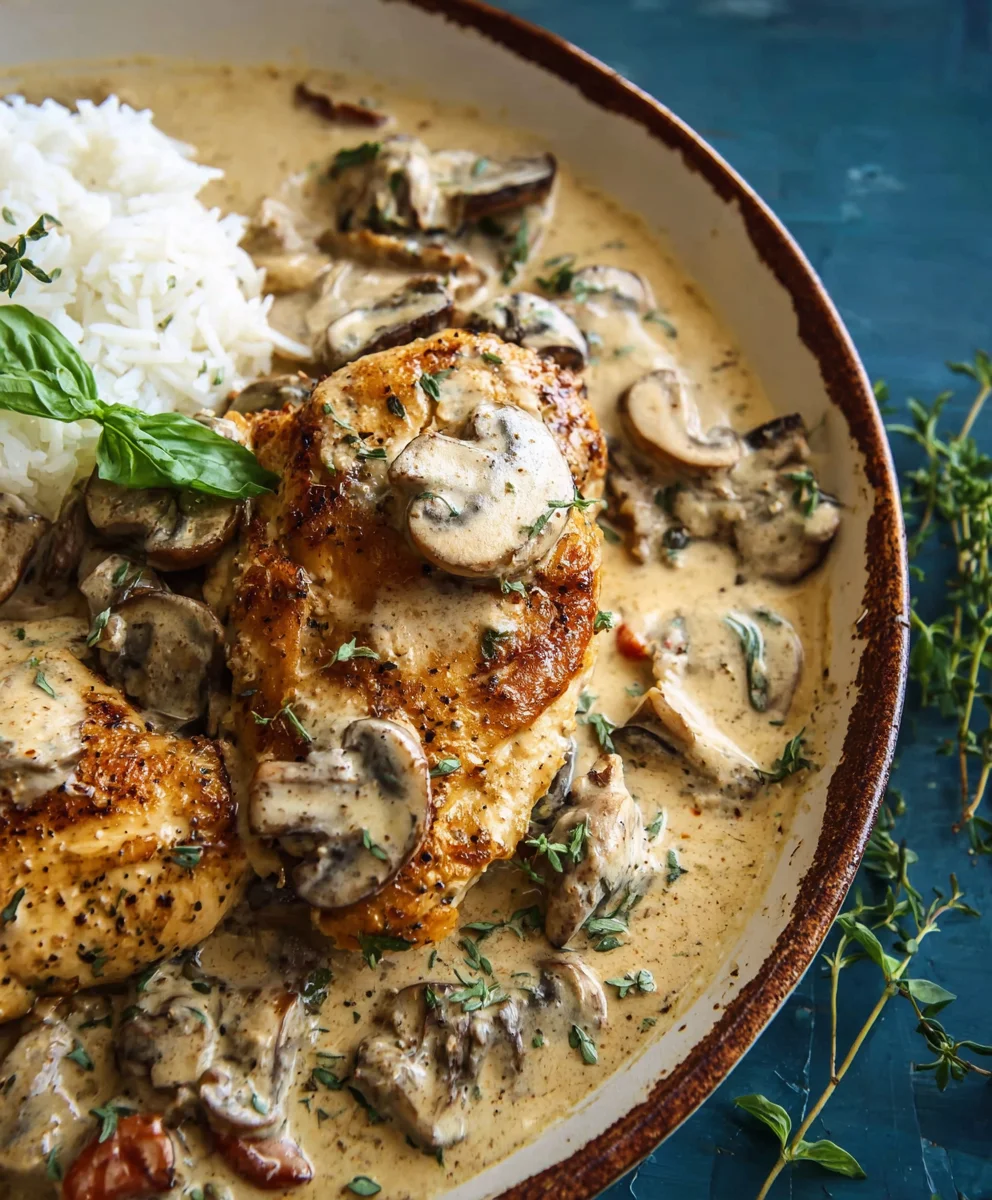 Creamy Mushroom Chicken - Easy & Delicious Dinner