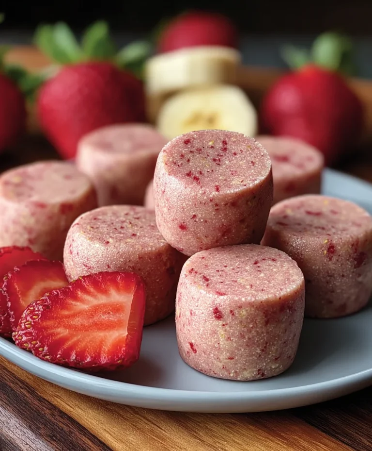 Strawberry Banana Dog Smoothie Bites-Healthy Treats