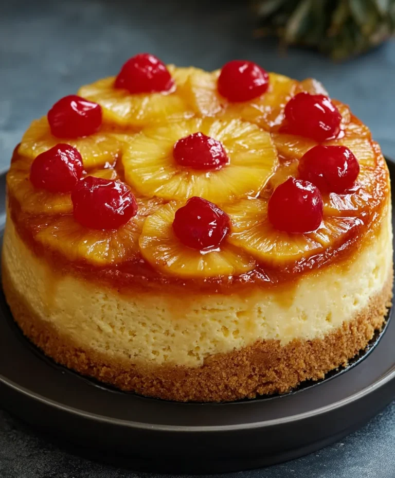 Pineapple Upside-Down Cheesecake Bliss-Easy Dessert