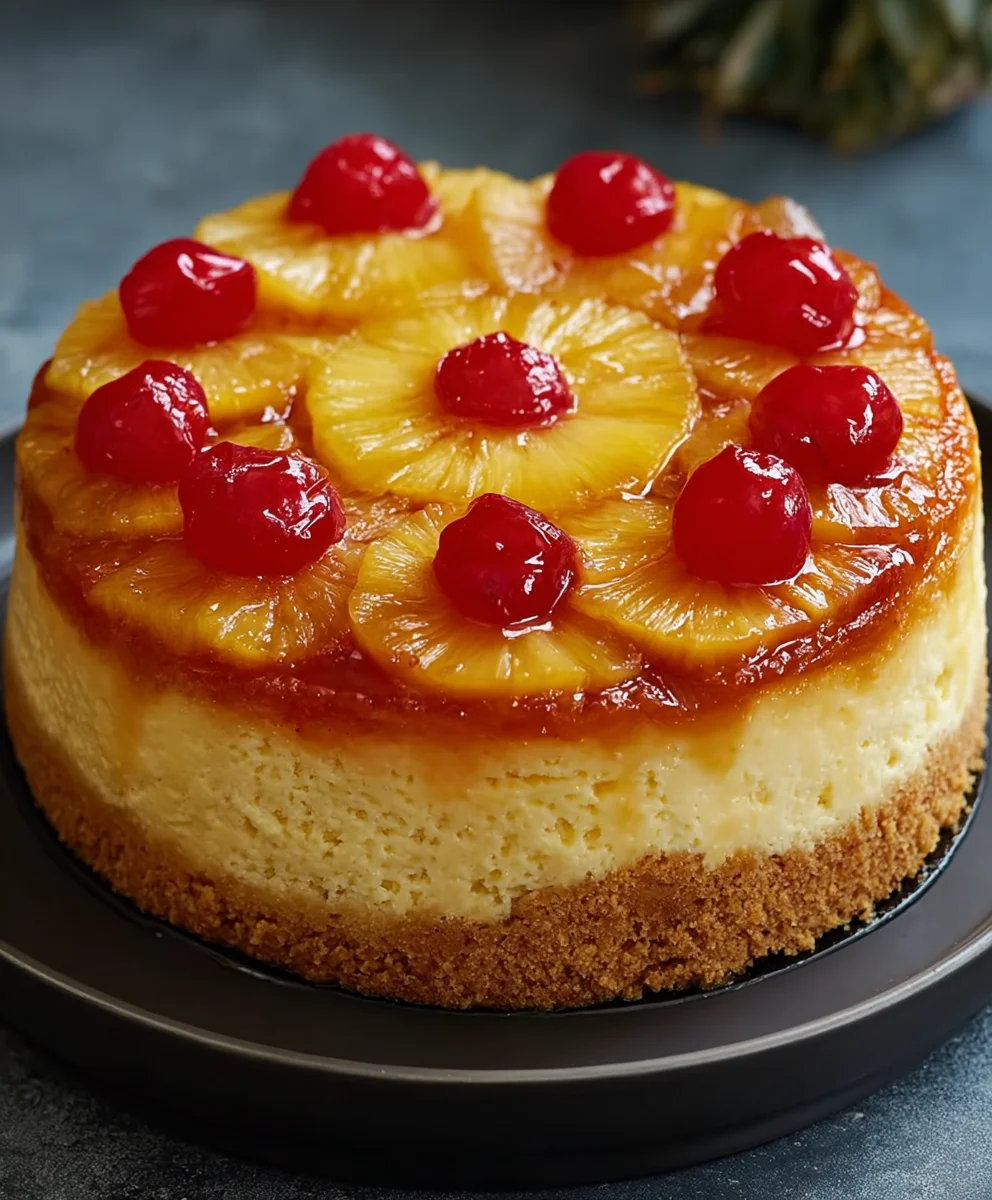 Pineapple Upside-Down Cheesecake Bliss-Easy Dessert