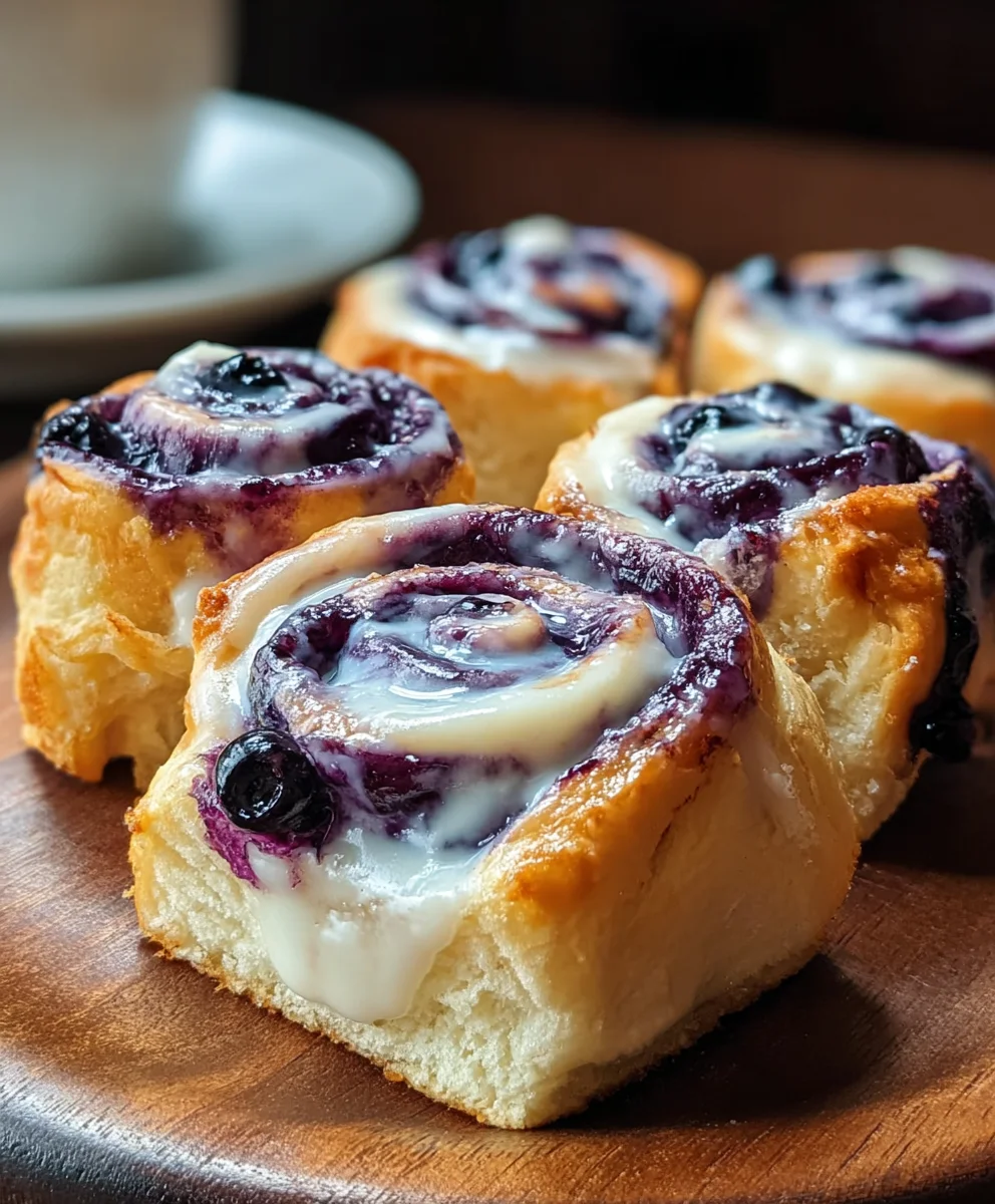 Blueberry Cheesecake Rolls-Easy Dessert Delight