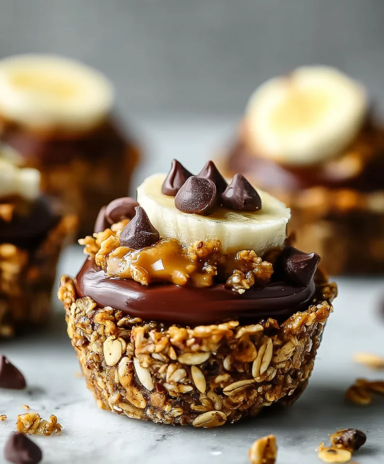 Chocolate Peanut Butter Granola Cups-Easy Recipe