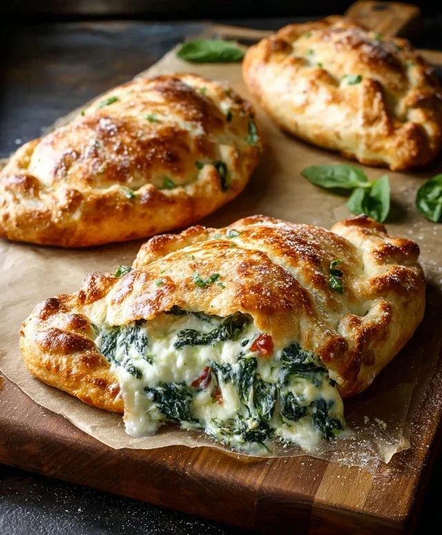 Ricotta Spinach Calzones