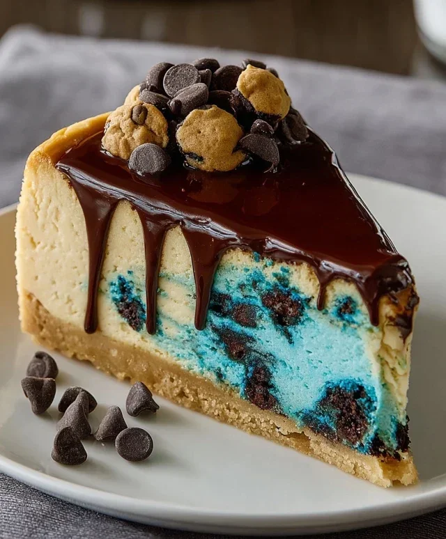 Cookie Monster Cheesecake