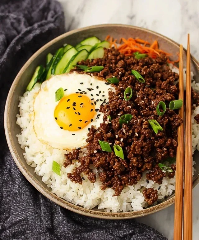 Korean Ground Beef Bowl (25-Minutes)