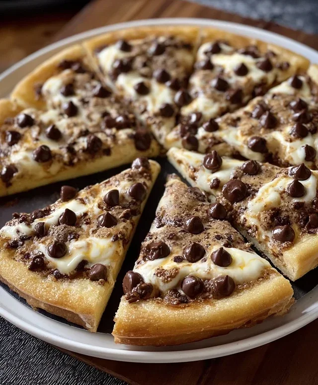 Chocolate Chip Dessert Pizza