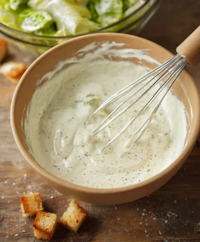 Caesar Salad Dressing (Classic, Creamy & 5 Minutes) 🥗