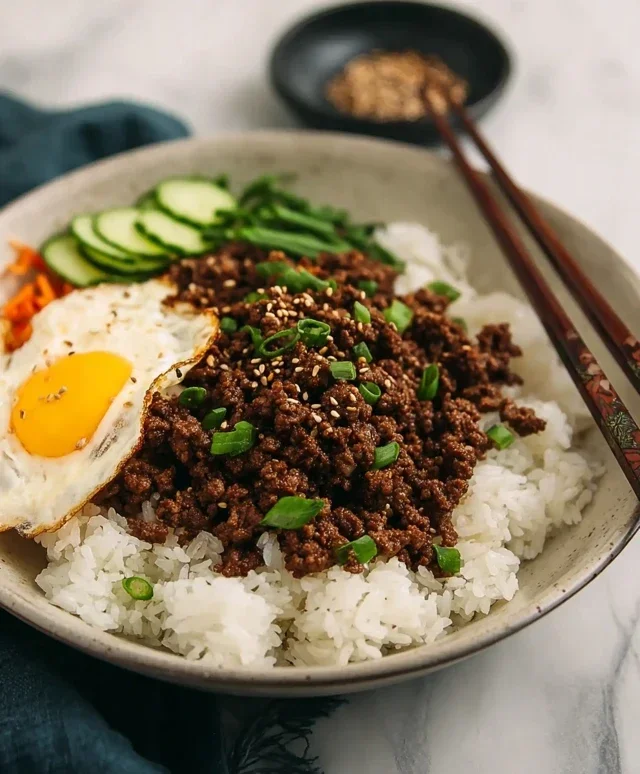 Korean Ground Beef Bowl (25-Minutes)