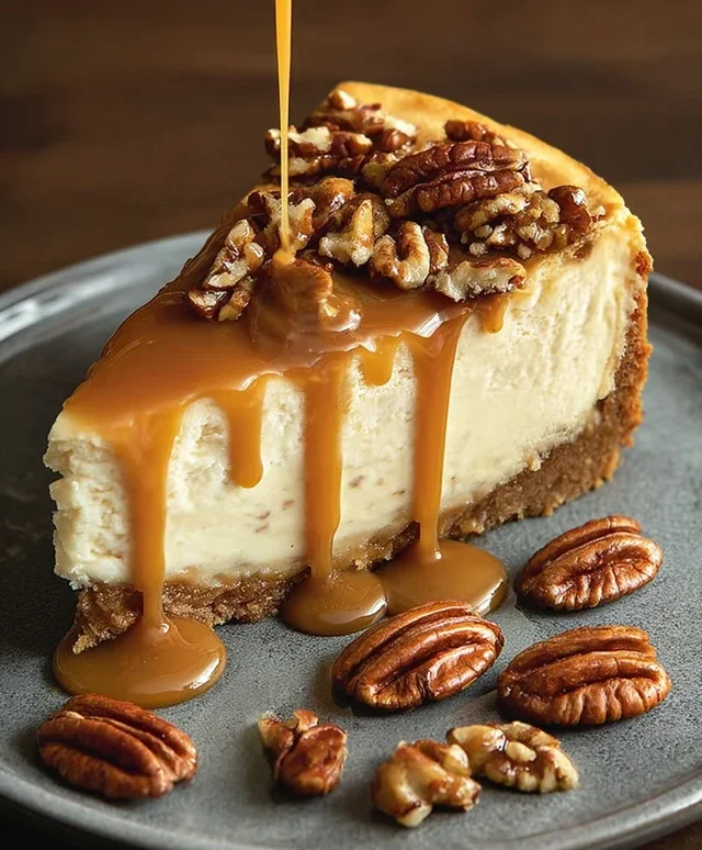 Pecan Caramel Cheesecake