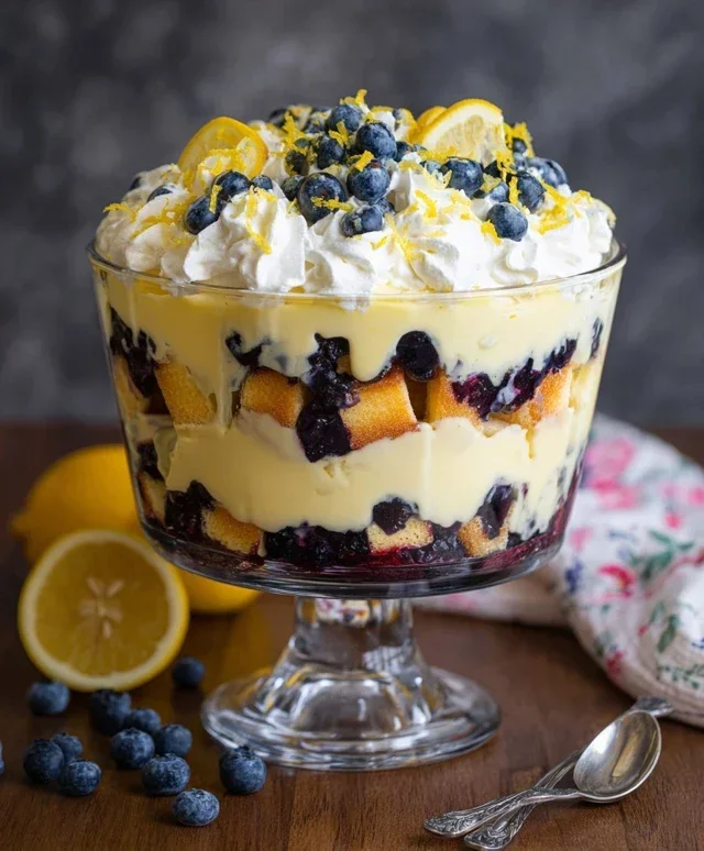 Easy Lemon Blueberry Trifle Recipe