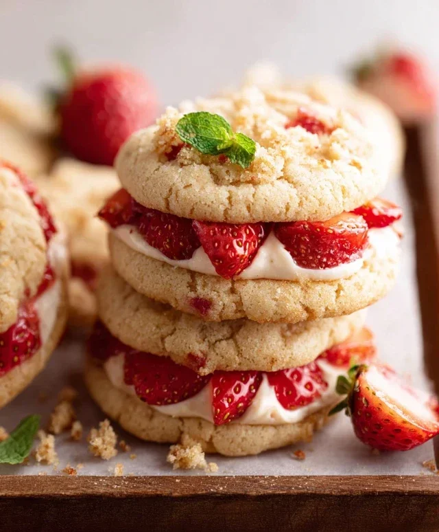 Strawberry Shortcake Cookies