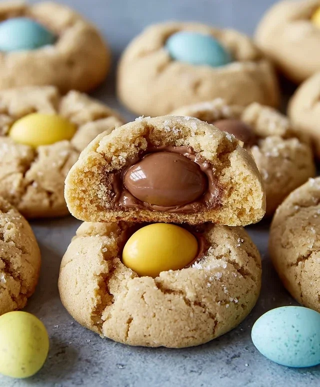 Cadbury Egg Kiss Cookies