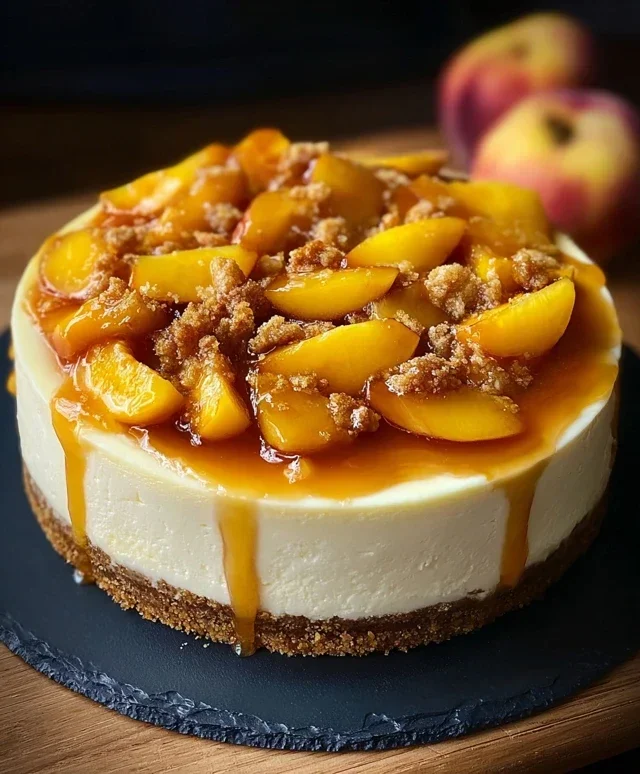 Peach Cobbler Cheesecake Recipe