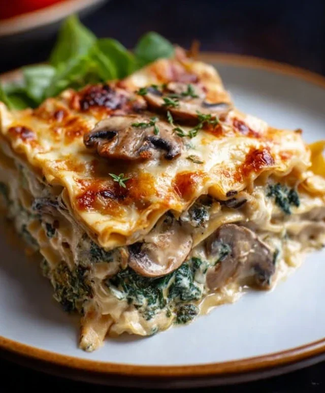 Mushroom And Spinach Lasagna Recipe