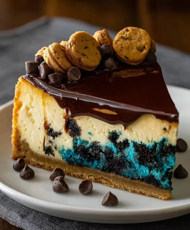 Cookie Monster Cheesecake