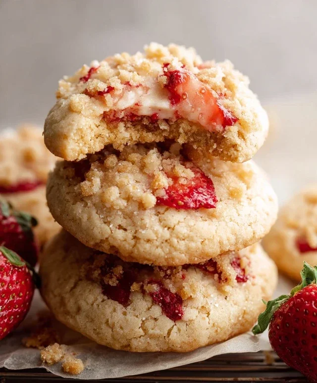 Strawberry Shortcake Cookies