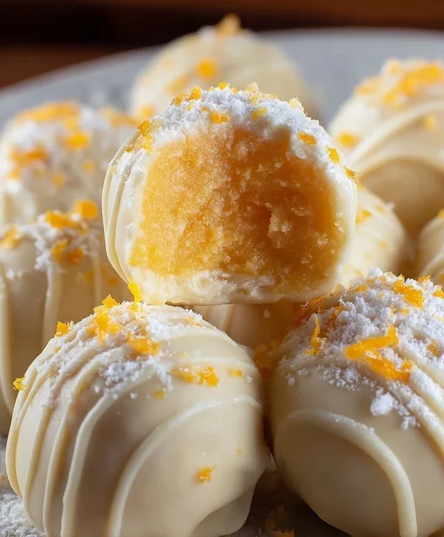 White Chocolate Orange Creamsicle Truffles
