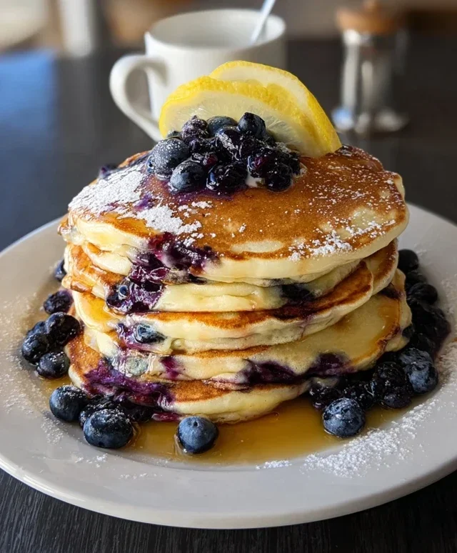 Lemon Blueberry Pancakes