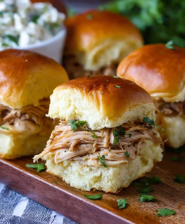 Crock Pot Mississippi Chicken Sliders