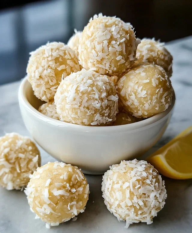 Lemon Coconut Protein Balls