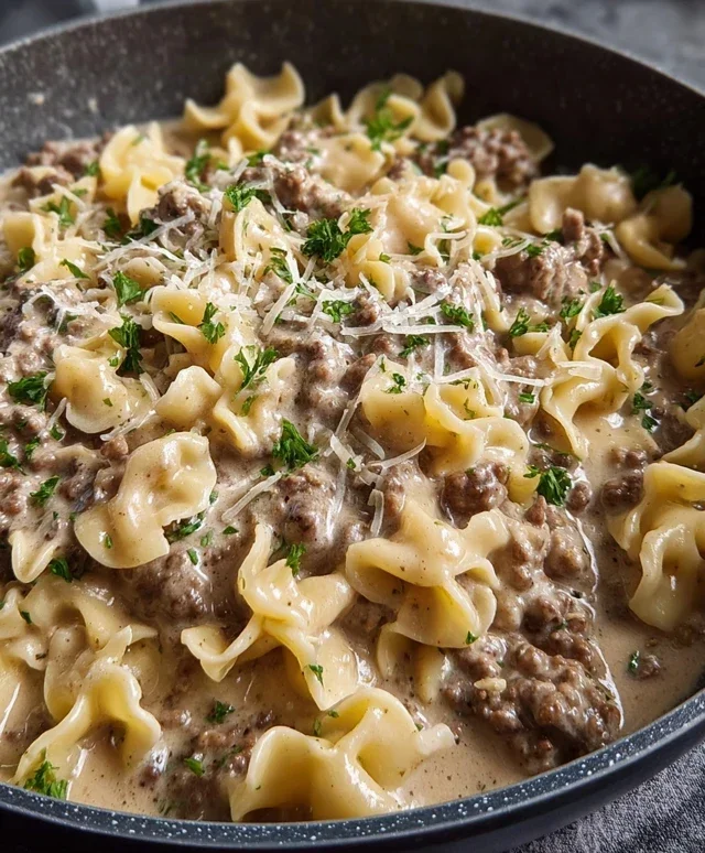 Ground Beef Stroganoff