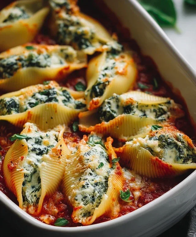 Spinach and Ricotta Stuffed Shells Recipe